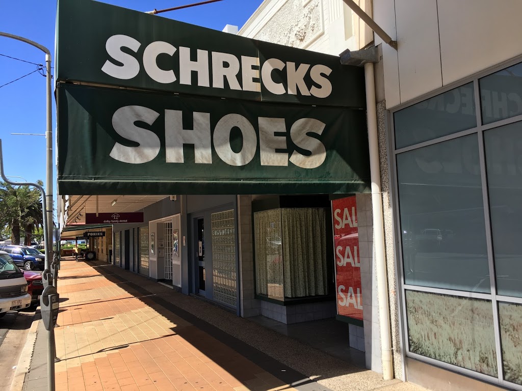 SCHRECKS SHOE STORE | shoe store | 15 Cunningham St, Dalby QLD 4405, Australia | 0746622095 OR +61 7 4662 2095