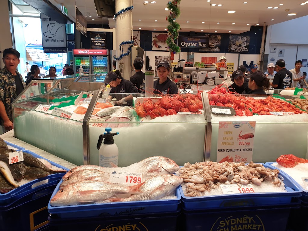 Christies Seafood | food | Shop 1, Sydney Fish Market, Pyrmont Bridge Rd &, Bank St, Pyrmont NSW 2009, Australia | 0295523333 OR +61 2 9552 3333