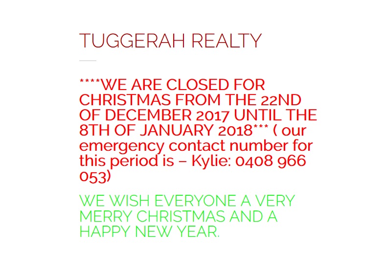 Tuggerah Realty | 1/7 Anzac Rd, Tuggerah NSW 2259, Australia | Phone: (02) 4352 1950