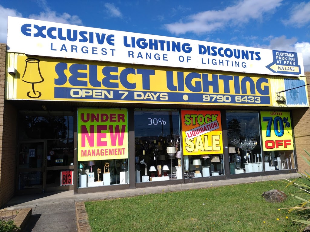 Select Lighting | 2/396 Princes Hwy, Noble Park North VIC 3174, Australia | Phone: (03) 9790 6433