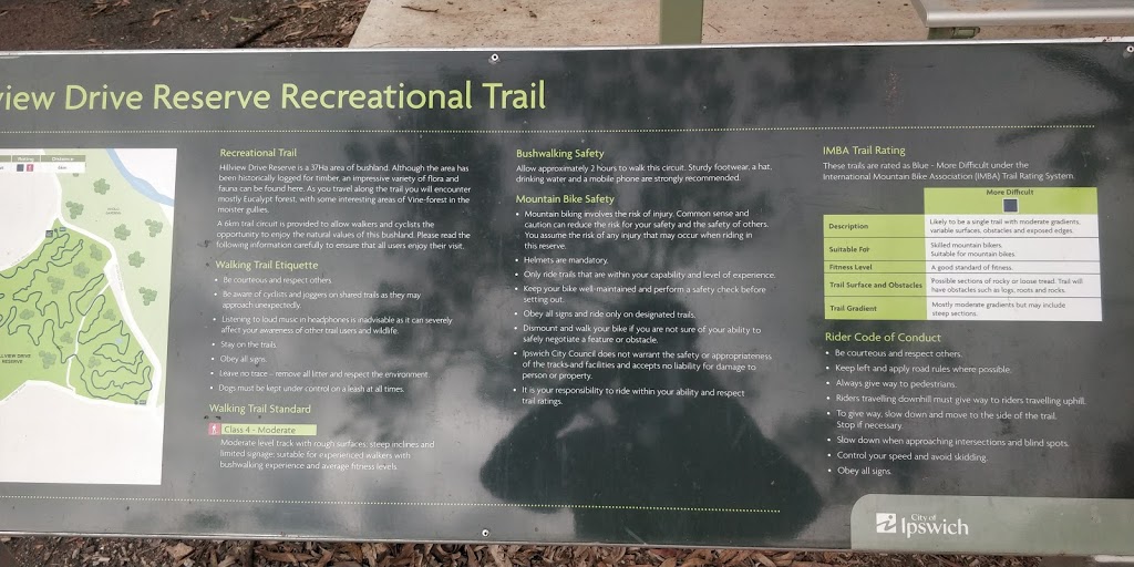 Hillview Drive Reserve Recreational Trail | park | Muirlea QLD 4306, Australia