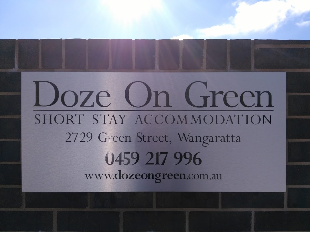 Doze On Green Accommodation Wangaratta | lodging | 27-29 Green St, Wangaratta VIC 3677, Australia | 0427411862 OR +61 427 411 862