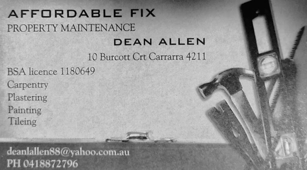Mr Affordable Fix It | 10 Burcott Ct, Carrara QLD 4211, Australia | Phone: 0418 872 796