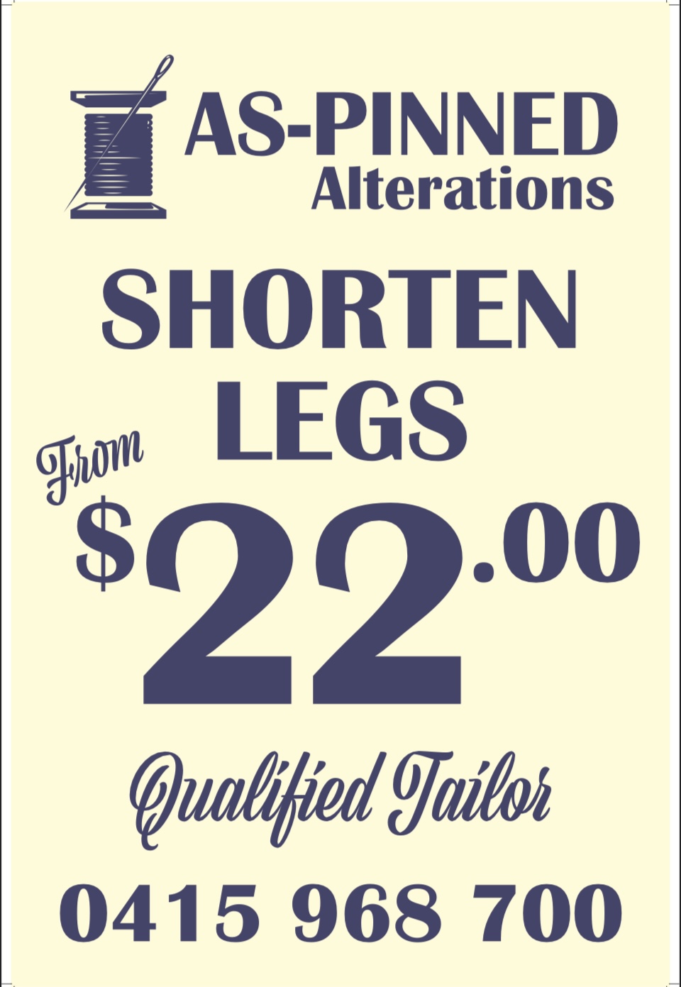 As Pinned Alterations | Level 1, suite 2/737 Logan Rd, Greenslopes QLD 4120, Australia | Phone: 0415 968 700