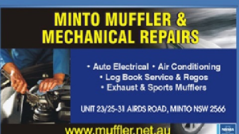 Minto Mufflers | car repair | Unit 23/31 Airds Rd, Minto NSW 2566, Australia | 0296036444 OR +61 2 9603 6444