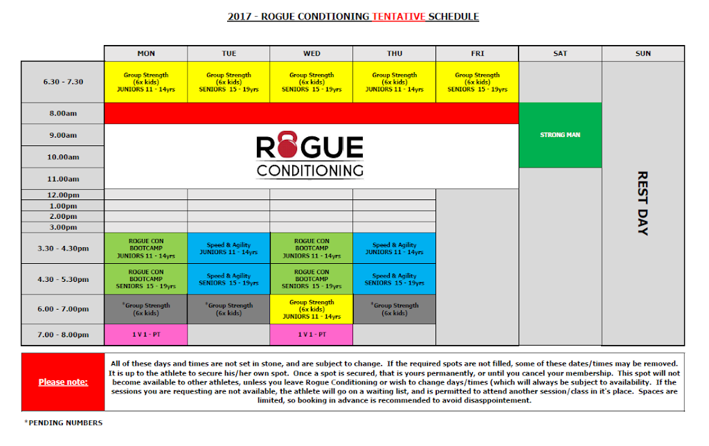 Rogue Conditioning | 11 Nardoo Pl, Glen Eden QLD 4680, Australia | Phone: 0404 199 936