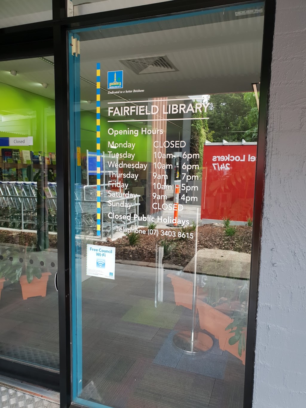 Fairfield Library | library | Fairfield Gardens Shopping Centre, 180 Fairfield Rd, Fairfield QLD 4103, Australia | 0734038615 OR +61 7 3403 8615