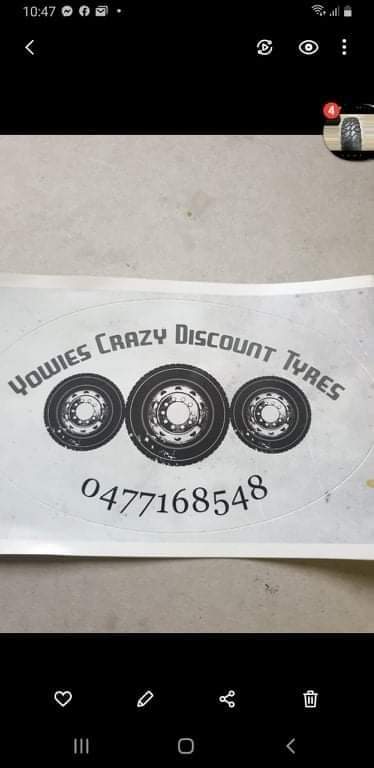 Yowies Crazy Discount Tyres | car repair | 8 Williams St E, Woodend QLD 4305, Australia | 0477168548 OR +61 477 168 548