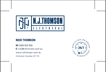 N J Thomson Electrical | electrician | 73 Moordale St, Chapel Hill QLD 4069, Australia | 0499002655 OR +61 499 002 655