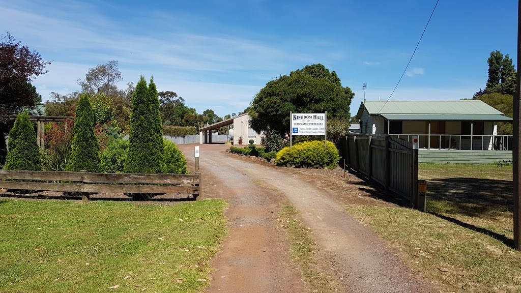 Kingdom Hall of Jehovahs Witnesses | church | 1183 Camperdown-Cobden Rd, Cobden VIC 3266, Australia
