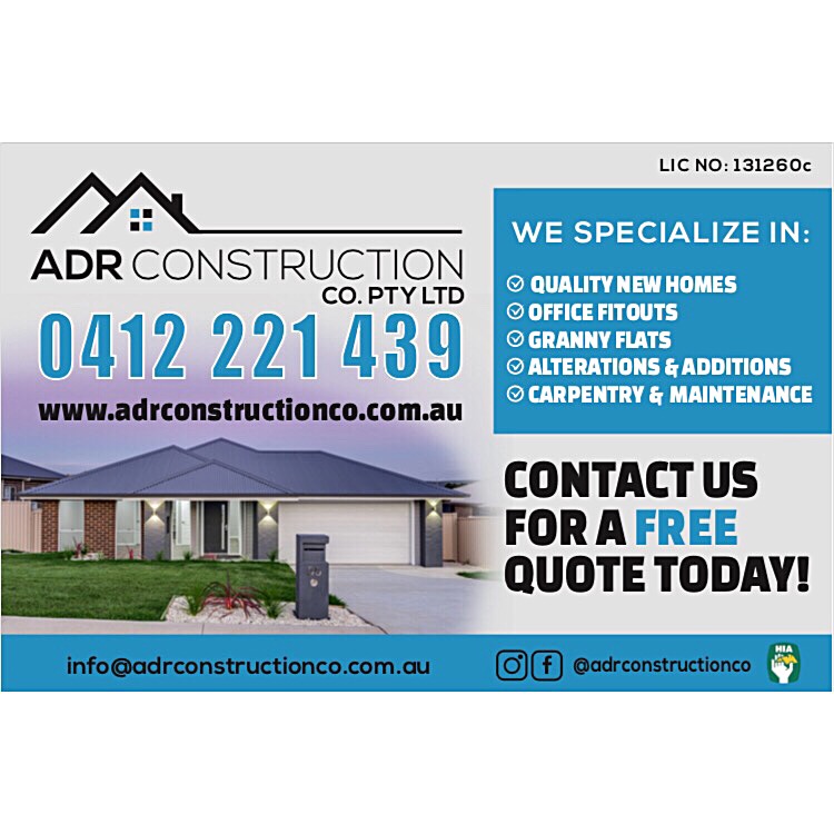 ADR Construction Co. | general contractor | 15/15 Henry St, Picton NSW 2571, Australia | 0412221439 OR +61 412 221 439