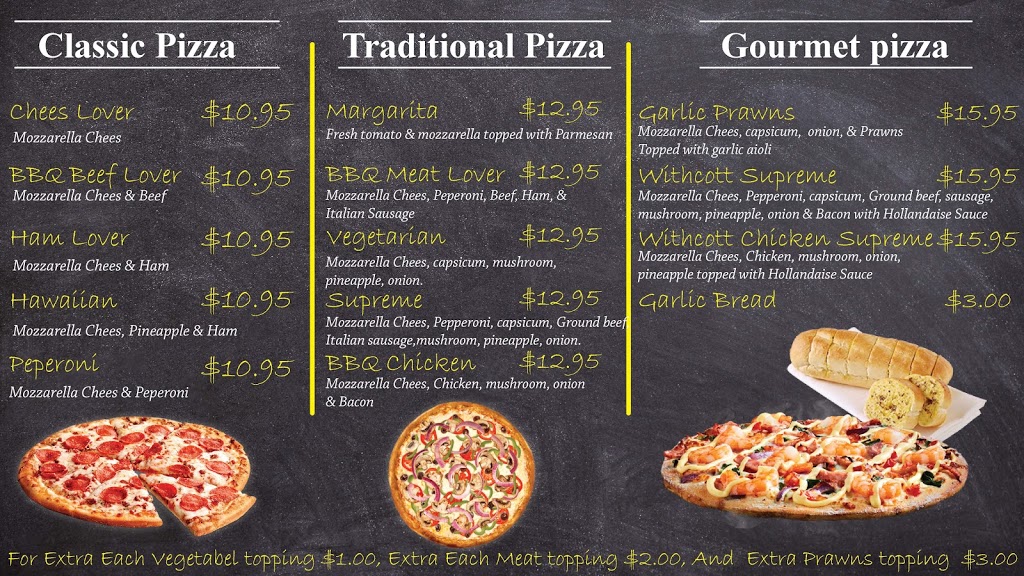 Withcott Seafood & Pizza | meal takeaway | Shop 4/8608 Warrego Hwy, Withcott QLD 4352, Australia | 0746139094 OR +61 7 4613 9094