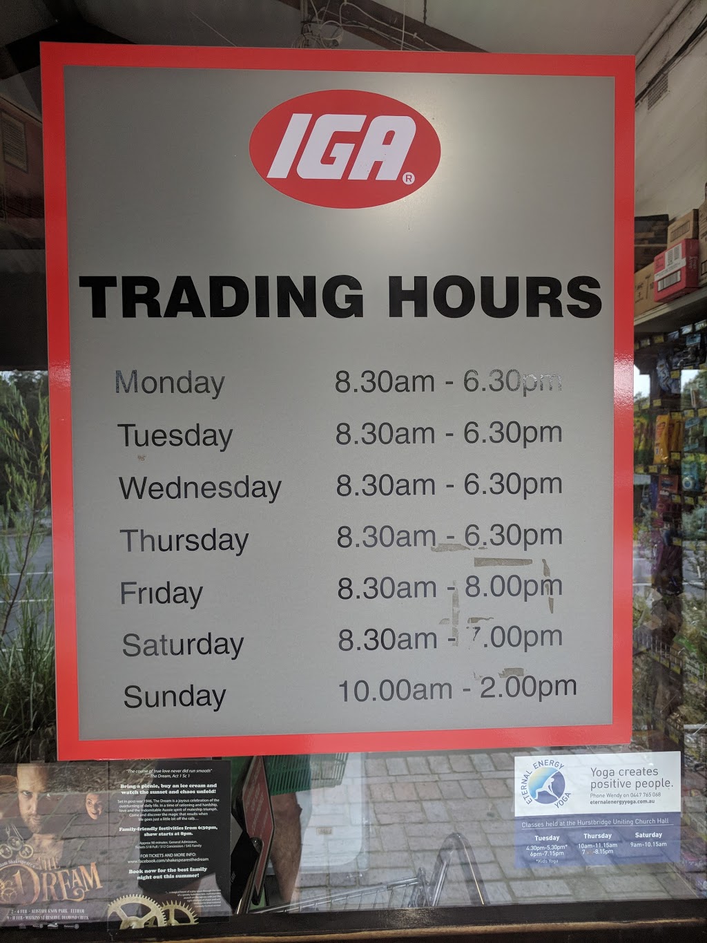 IGA X-press | supermarket | 796 Main Road, Hurstbridge VIC 3099, Australia | 0397182808 OR +61 3 9718 2808