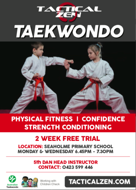 Tactical Zen - Taekwondo School | health | 33 Civic Parade, Seaholme VIC 3018, Australia | 0423599446 OR +61 423 599 446