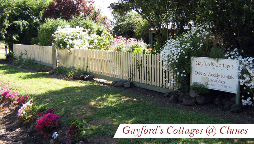 Gayfords Cottages | lodging | 83 Service St, Clunes VIC 3370, Australia | 0428181664 OR +61 428 181 664