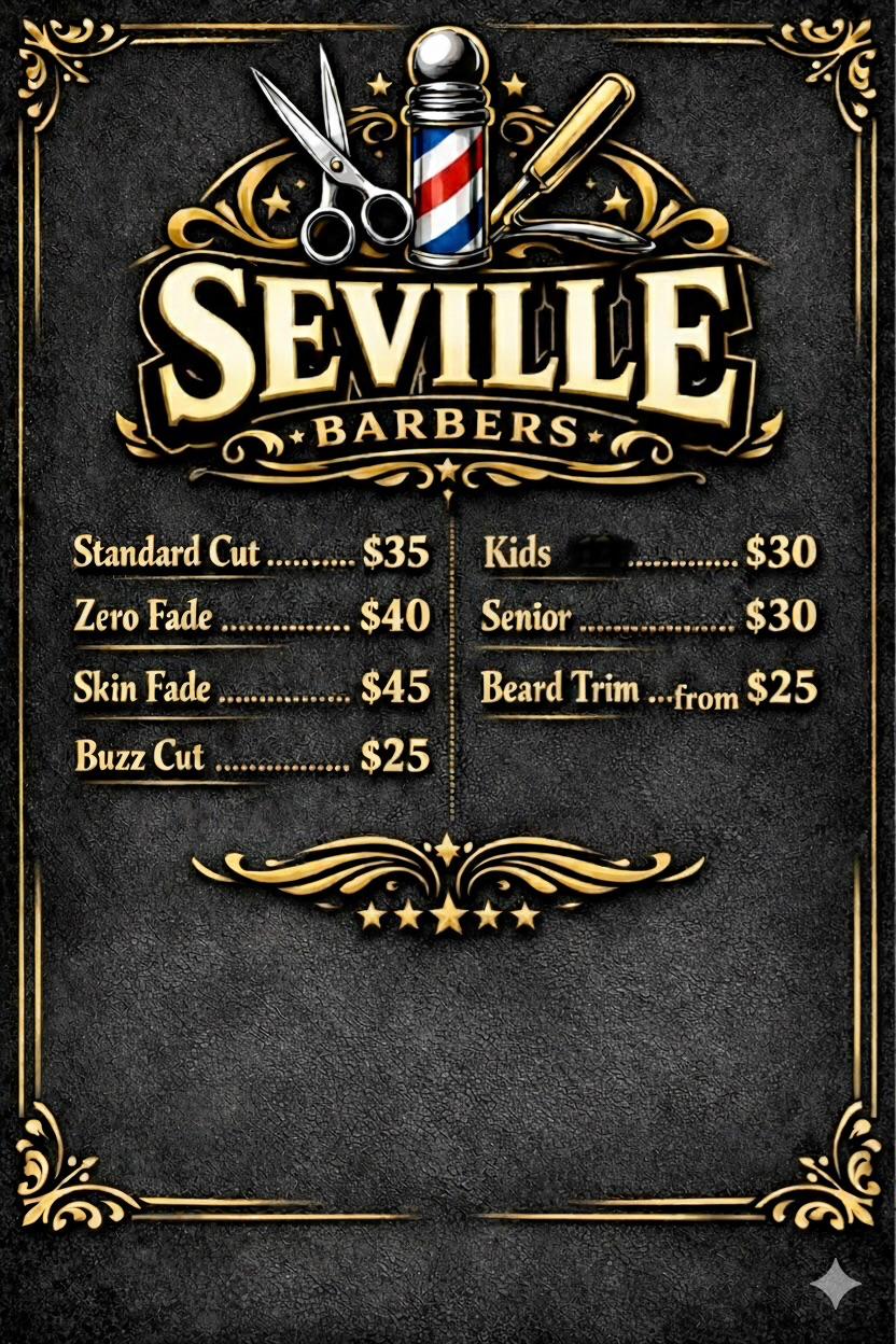 Seville Barbers | 638 A Warburton Hwy, Seville VIC 3139, Australia | Phone: 0499 074 550