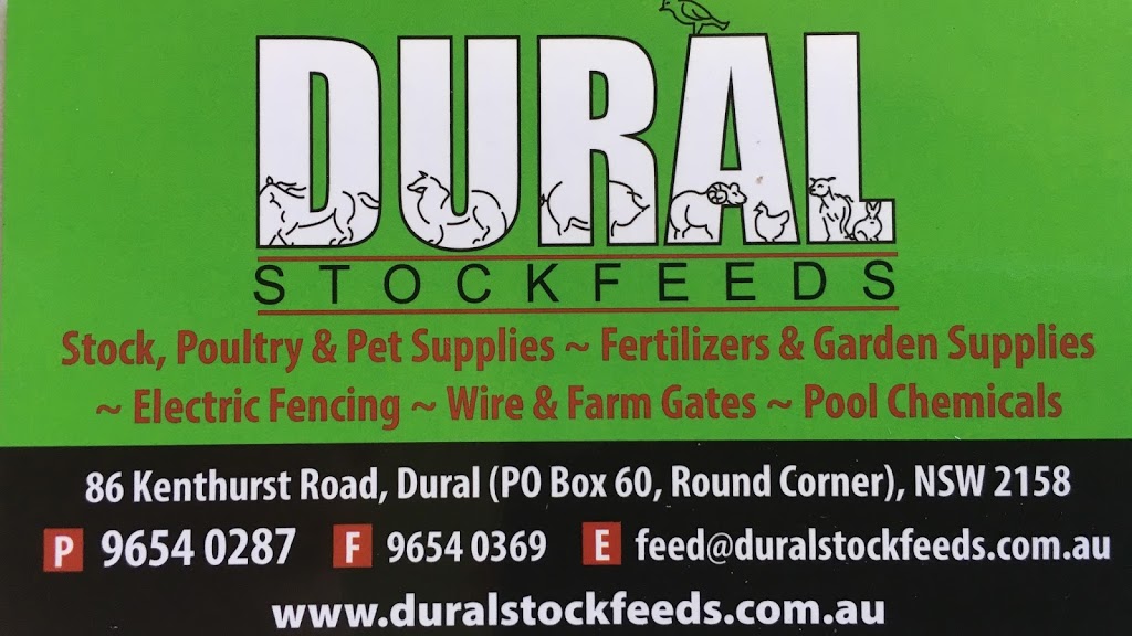 Dural Stockfeeds | store | 86B Kenthurst Rd, Kenthurst NSW 2156, Australia | 0296540287 OR +61 2 9654 0287