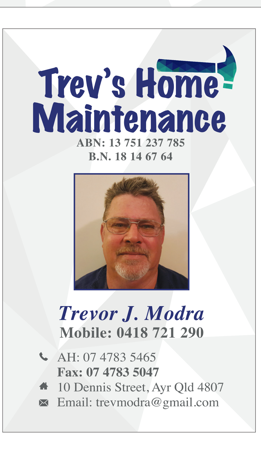 Trevs Home Maintenance | locksmith | 10 Dennis St, Ayr QLD 4807, Australia | 0418721290 OR +61 418 721 290