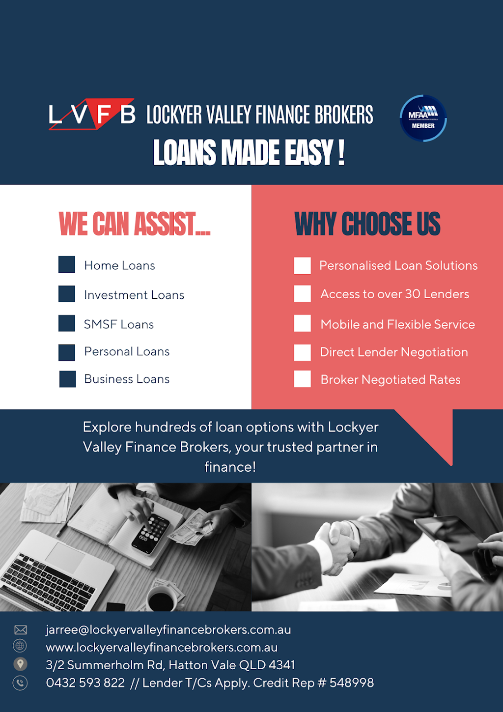 Lockyer Valley Finance Brokers | Shed 3/2 Summerholm Rd, Hatton Vale QLD 4341, Australia | Phone: 0432 593 822