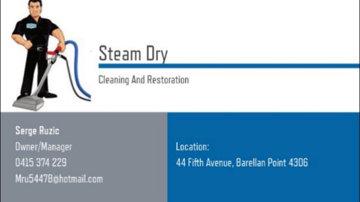 Steamdry Cleaning and restoration | 44 Fifth Ave, Barellan Point QLD 4306, Australia | Phone: 0415 374 229