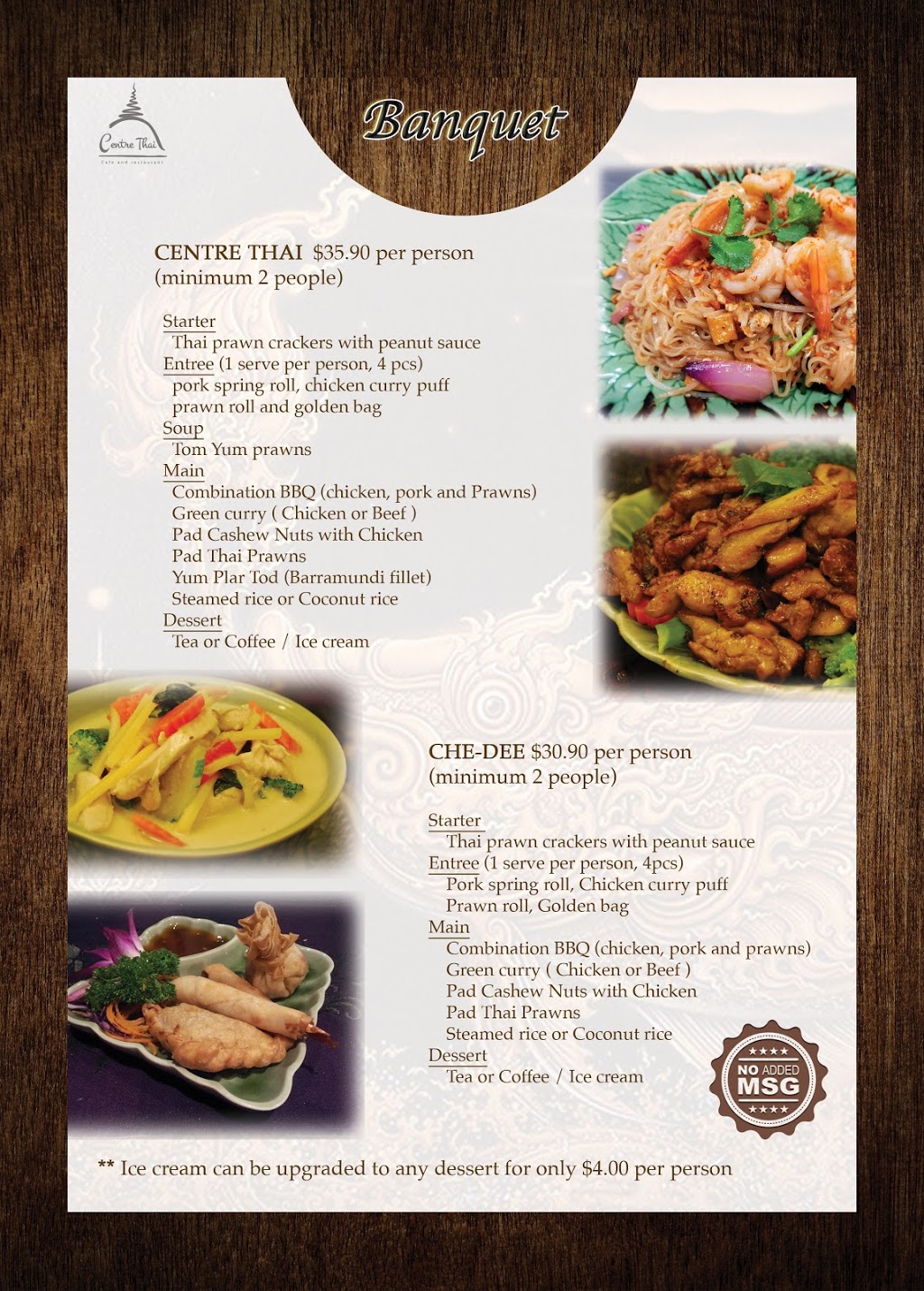Centre Thai Cafe and Restaurant | restaurant | 354-356 High St, Melton VIC 3337, Australia | 0380882990 OR +61 3 8088 2990