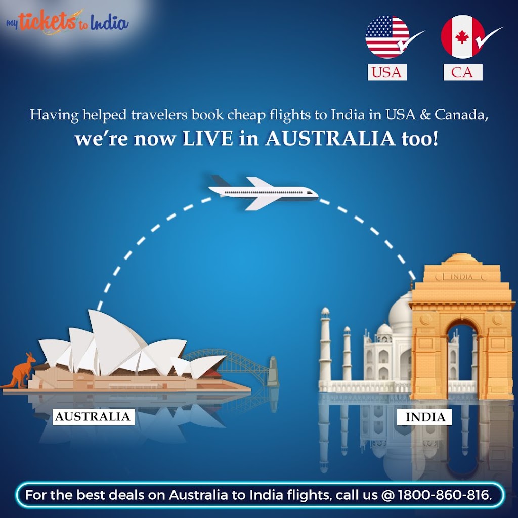 My Tickets to India - Best Tour & Travel Agency in Australia | 10 Boxer Dr, Wyndham Vale VIC 3024, Australia | Phone: (08) 7078 8283