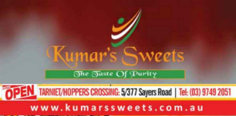 Kumars Sweets Tarneit | 5/377 sayers Road Hoppers Crossing, Melbourne VIC 3029, Australia | Phone: (03) 9749 2051
