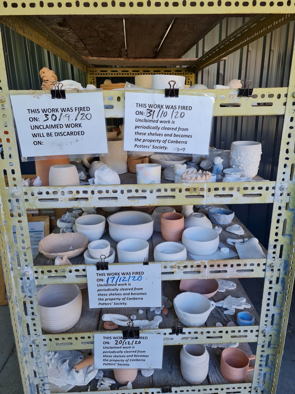 Canberra Potters Society Inc. | 1 Aspinall St, Watson ACT 2602, Australia | Phone: (02) 6241 7800