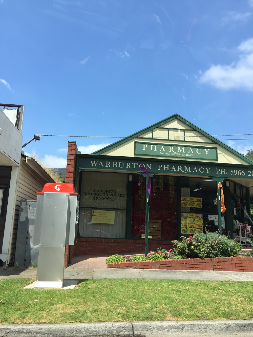 Warburton Pharmacy | pharmacy | 3468 Warburton Hwy, Warburton VIC 3799, Australia | 0359662024 OR +61 3 5966 2024