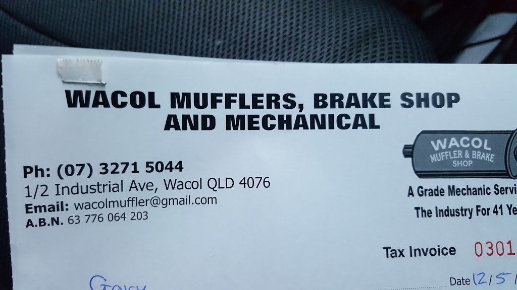 Wacol Muffler & Brake Shop | car repair | 1/2 Industrial Ave, Wacol QLD 4076, Australia | 0732715044 OR +61 7 3271 5044