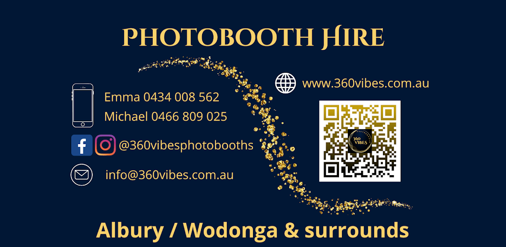 360 Vibes Photobooths | point of interest | 2281 Beechworth-Wodonga Rd, Leneva VIC 3691, Australia | 0434008562 OR +61 434 008 562