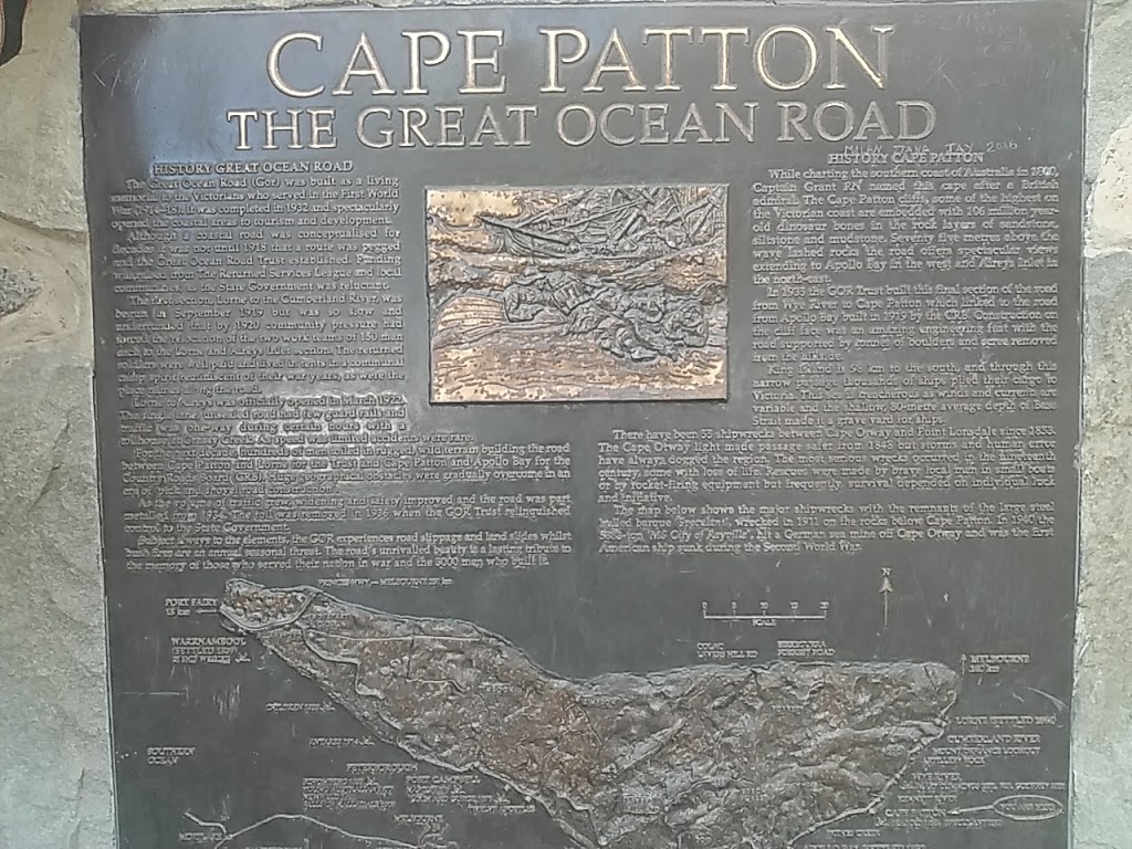 Cape Patton Lookout Point | 4825 Great Ocean Rd, Wongarra VIC 3234, Australia