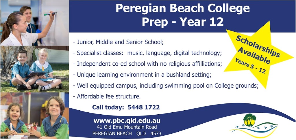 Peregian Beach College Early Learning Centre | university | 41 Old Emu Mountain Rd, Peregian Beach QLD 4573, Australia | 0754481722 OR +61 7 5448 1722