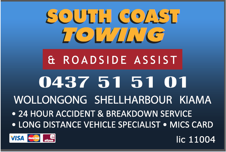 South Coast Towing |  | 32 Rivulet Cres, Albion Park NSW 2529, Australia | 0437515101 OR +61 437 515 101