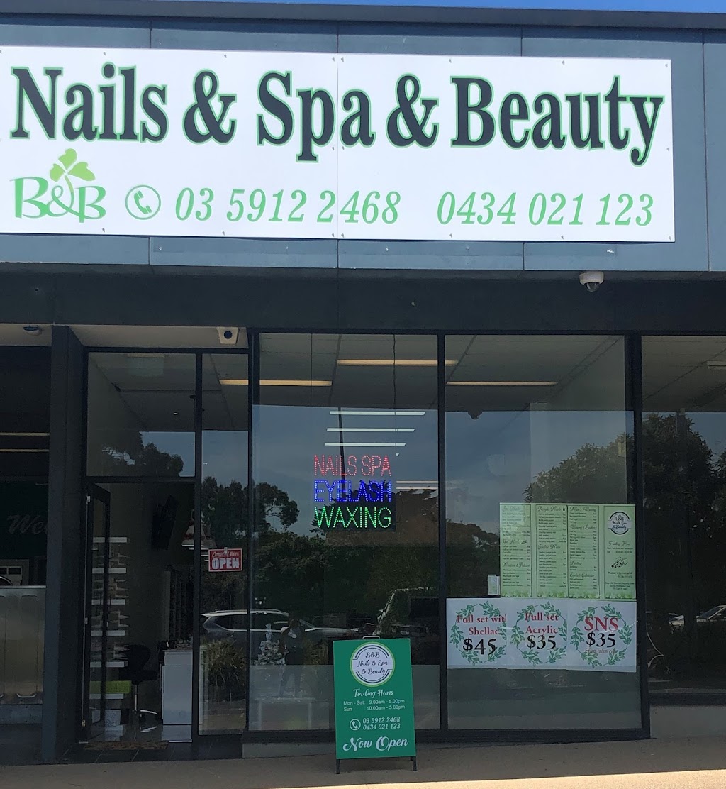 B&B Nails Spa & Beauty | beauty salon | Shop 3 Mc Crae Plaza Shopping Center, 729/739 Point Nepean Rd, McCrae VIC 3938, Australia | 0434021123 OR +61 434 021 123