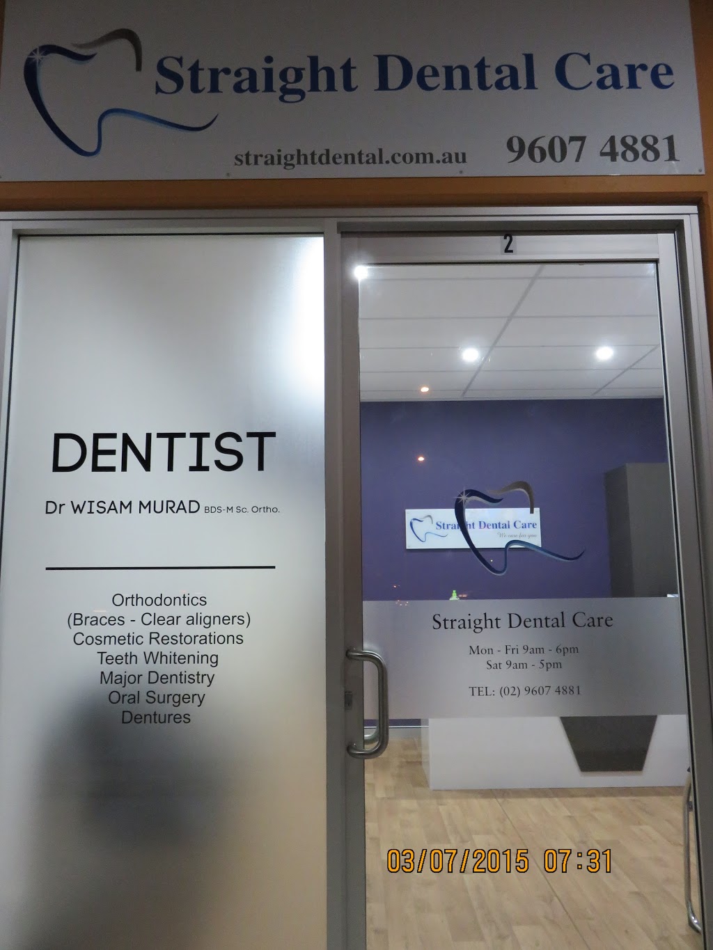 Straight Dental Care | 2/441 Hoxton Park Rd, Hinchinbrook NSW 2168, Australia | Phone: (02) 9607 4881