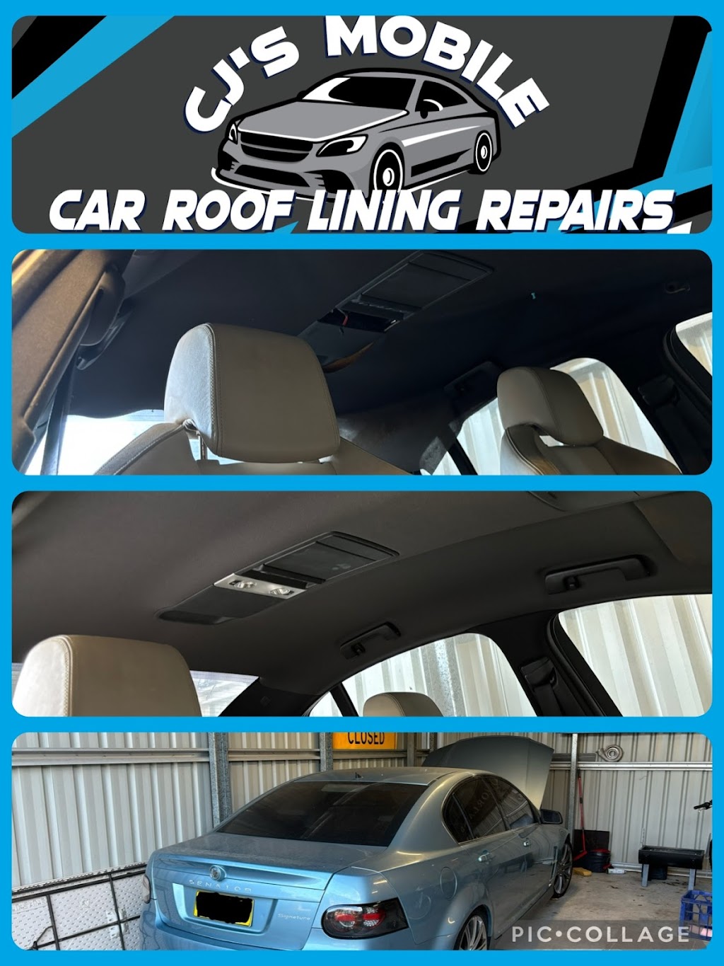 Cj’s mobile car roof lining repairs | 10 Maipoona Rd, Mirrabooka NSW 2264, Australia | Phone: 0411 702 318