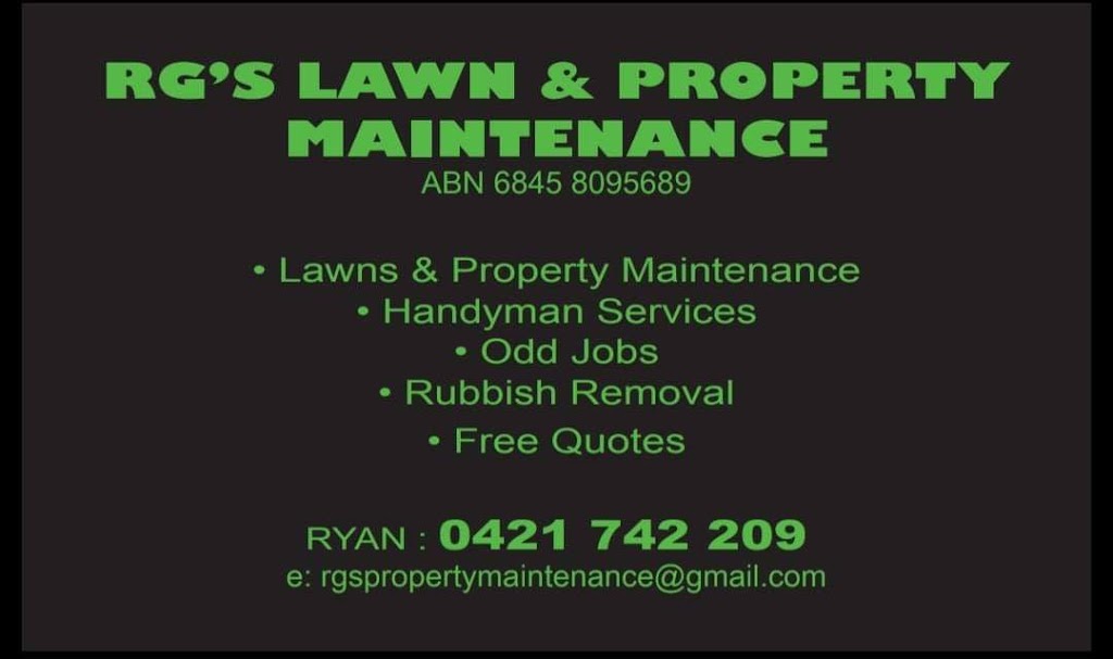 RGs Lawn & Property Maintenance |  | Basin View NSW 2540, Australia | 0421742209 OR +61 421 742 209