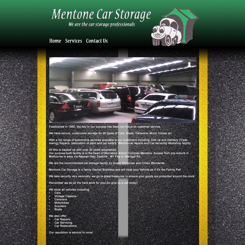 Mentone Car Storage | car repair | 69 Bundora Pde,MoorabbinAirport, Mentone VIC 3194, Australia | 0395806630 OR +61 3 9580 6630