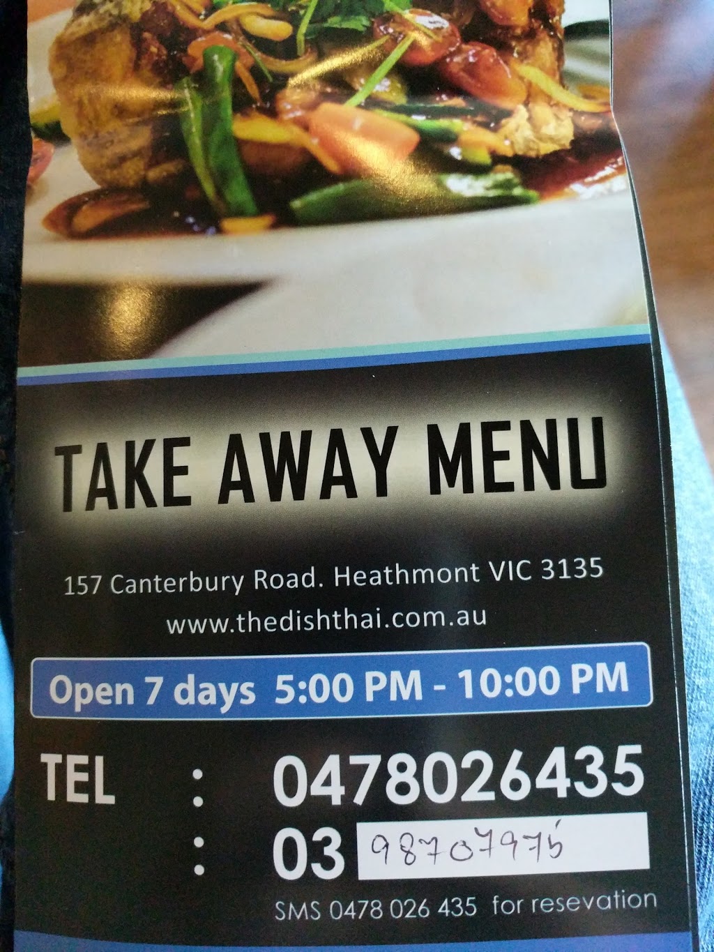 The Dish Thai | meal delivery | 157 Canterbury Rd, Heathmont VIC 3135, Australia | 0478026435 OR +61 478 026 435