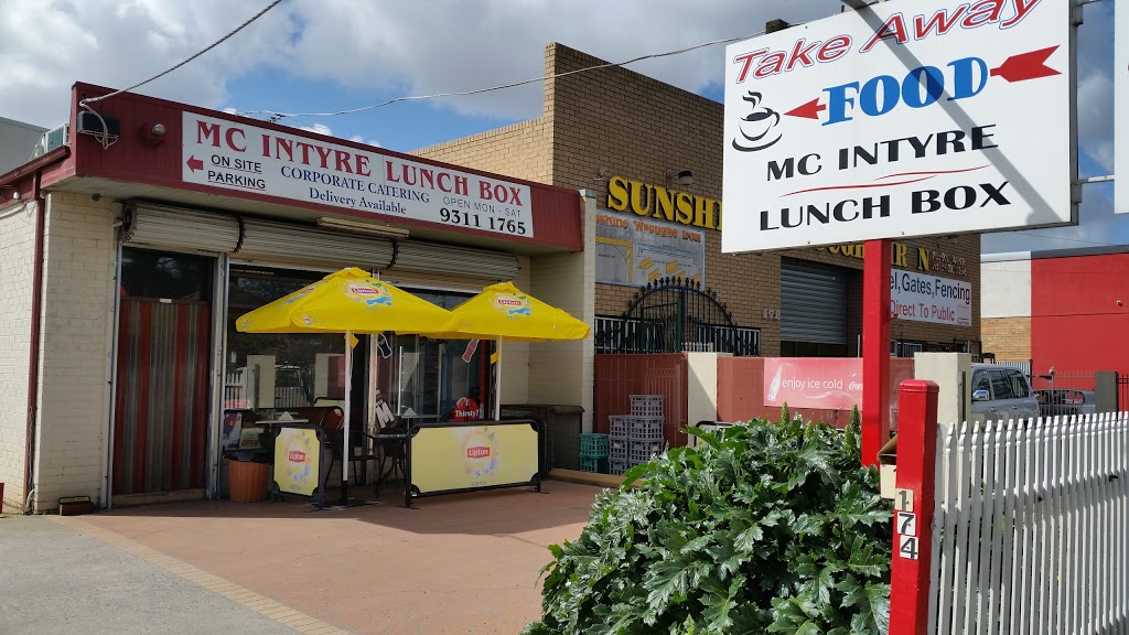 McIntyre Lunch Box | 174 McIntyre Rd, Sunshine North VIC 3020, Australia | Phone: (03) 9311 1765