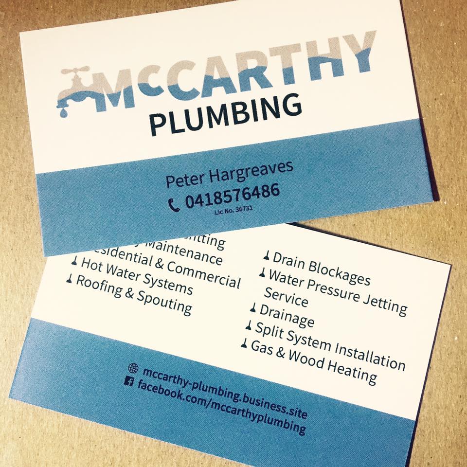 McCarthy Plumbing | 34 McAdam St, Maffra VIC 3860, Australia | Phone: (03) 5147 1580