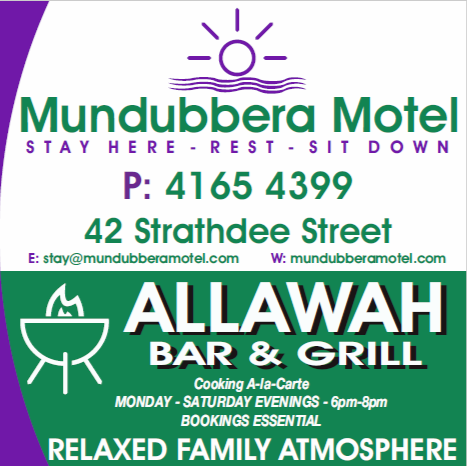 MUNDUBBERA MOTEL | 42 Strathdee St, Mundubbera QLD 4626, Australia | Phone: (07) 4165 4399