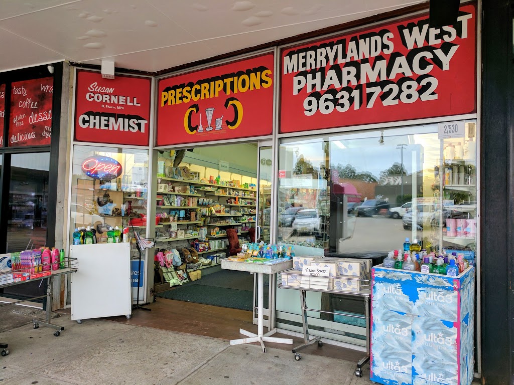 Merrylands West Chemist | pharmacy | 2/530 Merrylands Rd, Merrylands West NSW 2160, Australia | 0296317282 OR +61 2 9631 7282
