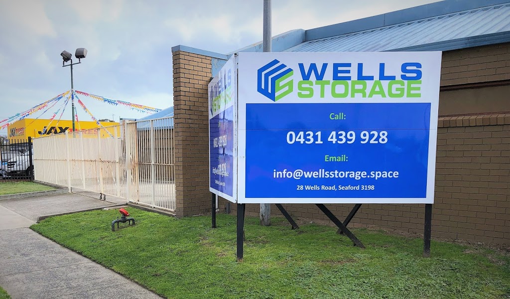 Wells Storage | storage | 28 Wells Rd, Seaford VIC 3198, Australia | 0431439928 OR +61 431 439 928