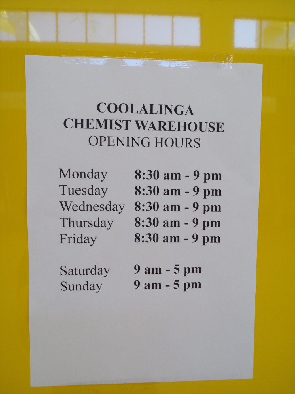 Chemist Warehouse Coolalinga Central | 425 Stuart Hwy, Coolalinga NT 0839, Australia | Phone: (08) 8426 8406