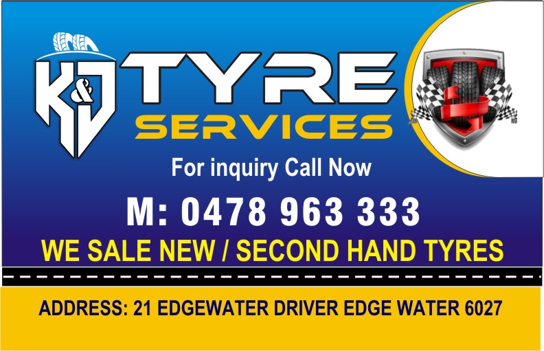 K & J Tyre services | car repair | 21 Edgewater Dr, Edgewater WA 6027, Australia | 0478963333 OR +61 478 963 333