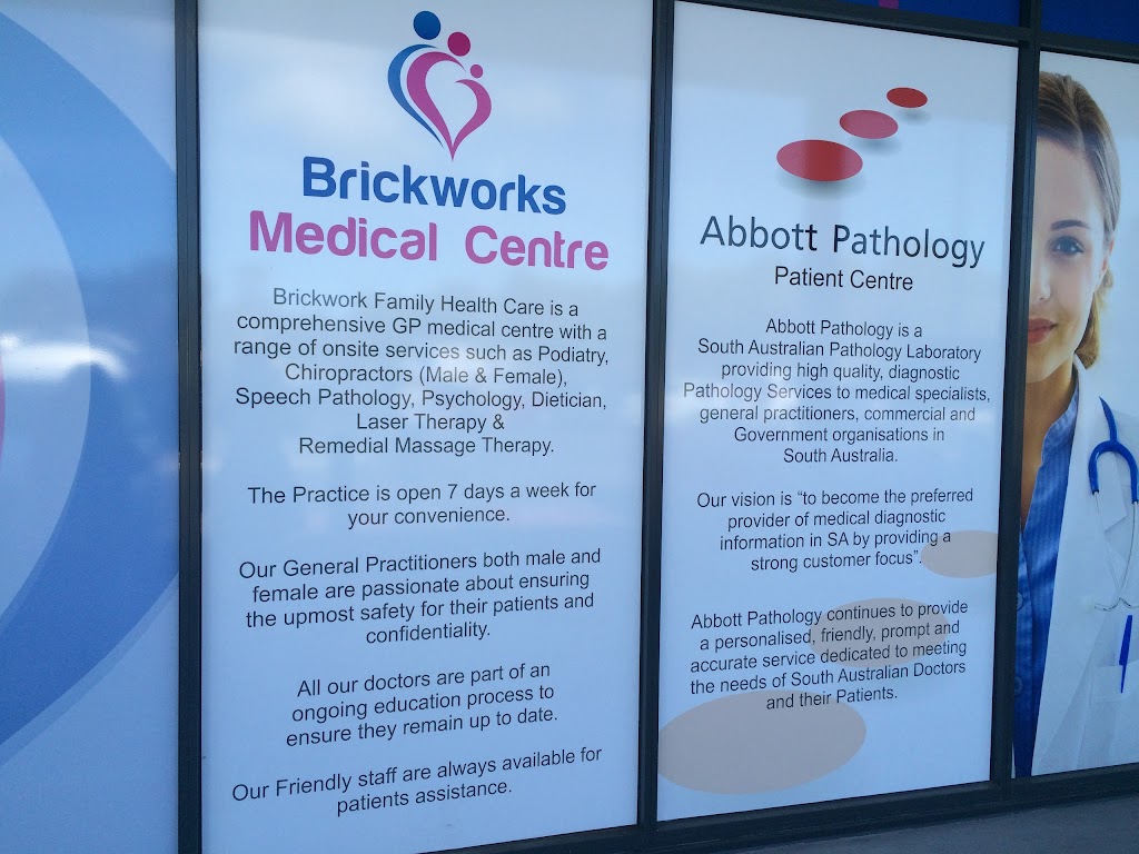 Brickworks Medical Centre | health | Brickworks Marketplace, 39/2 Ashwin Parade, Torrensville SA 5031, Australia | 0871601187 OR +61 8 7160 1187