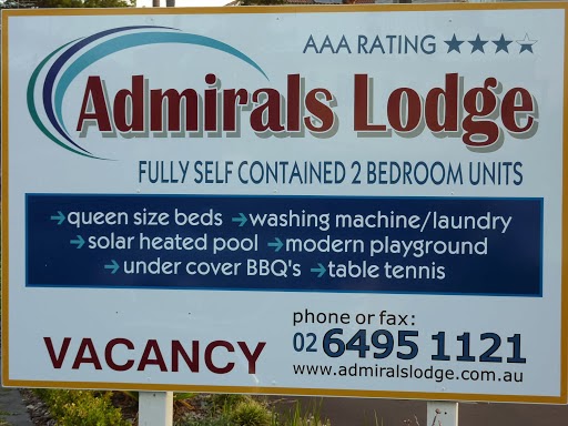 Admirals Lodge | lodging | 4 Calendo Ct, Merimbula NSW 2548, Australia | 0264951121 OR +61 2 6495 1121