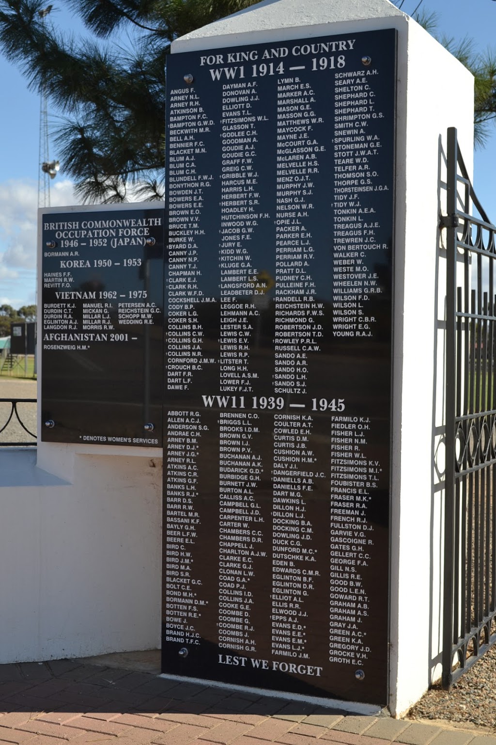 Memorial Oval Gates | park | 8 West Terrace, Karoonda SA 5307, Australia